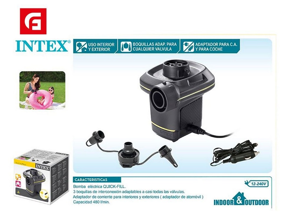 Bomba eléctrica quick fill 220-240V inflado rápido
