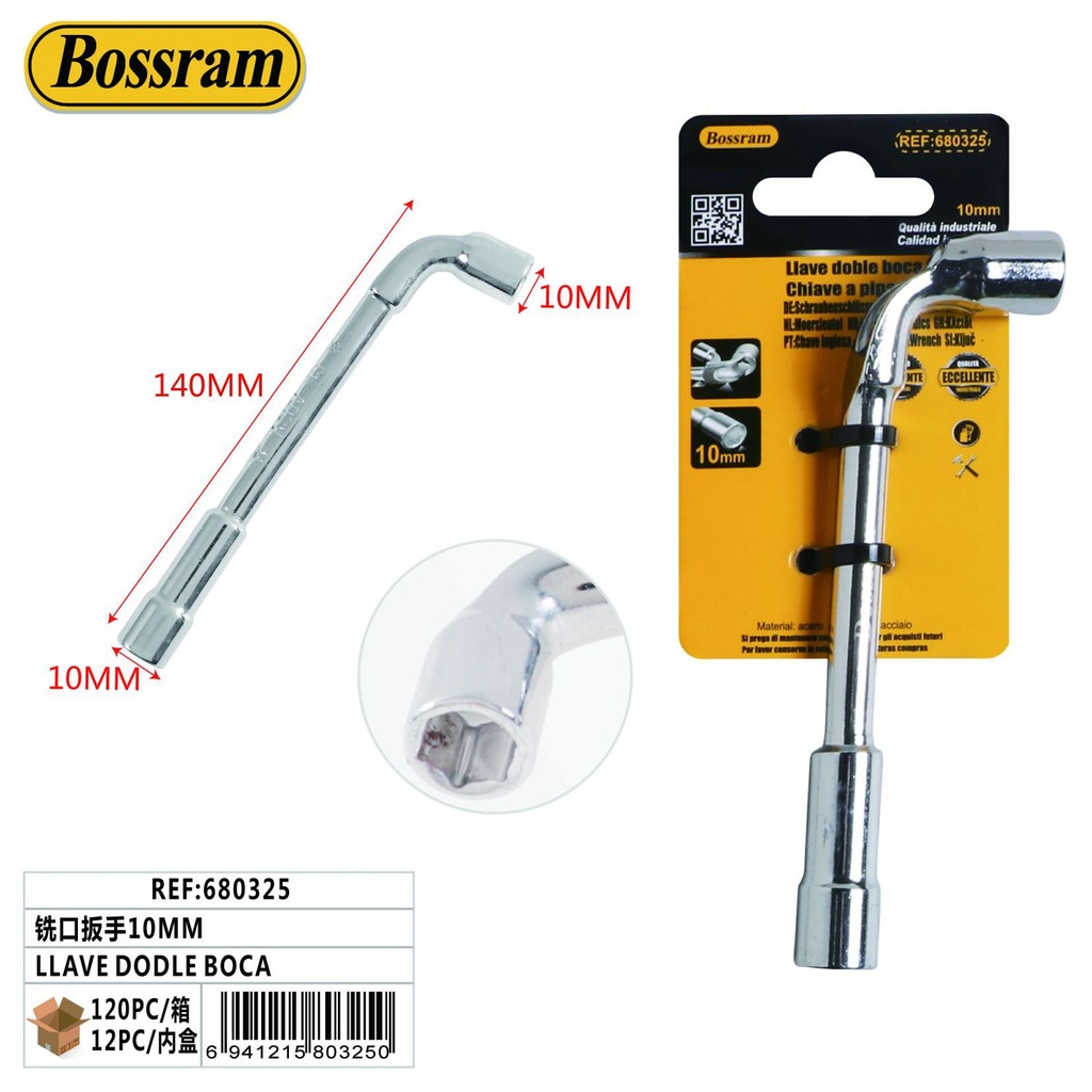 Llave doble boca 10mm herramienta de ferretería