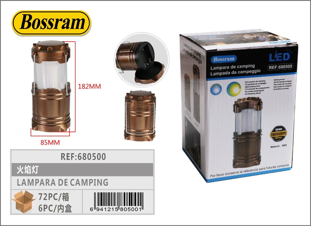 Lámpara de camping con llama BL-T82 para exteriores