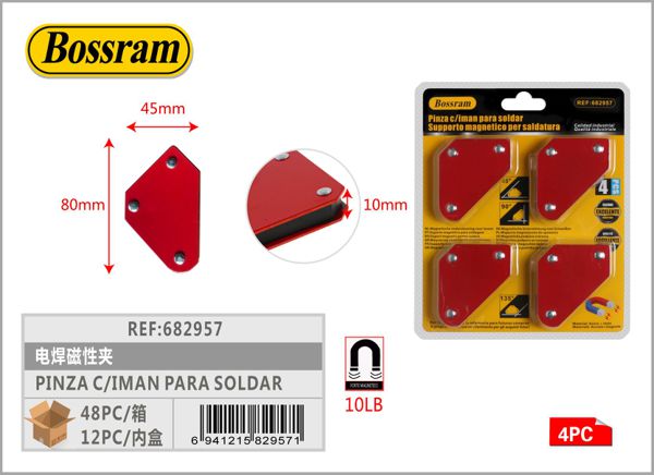 Pinza con imán para soldar 4pcs herramientas