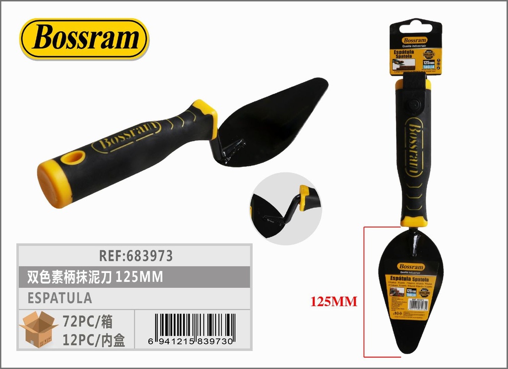 Espátula para yeso 125mm 1pc para construcción