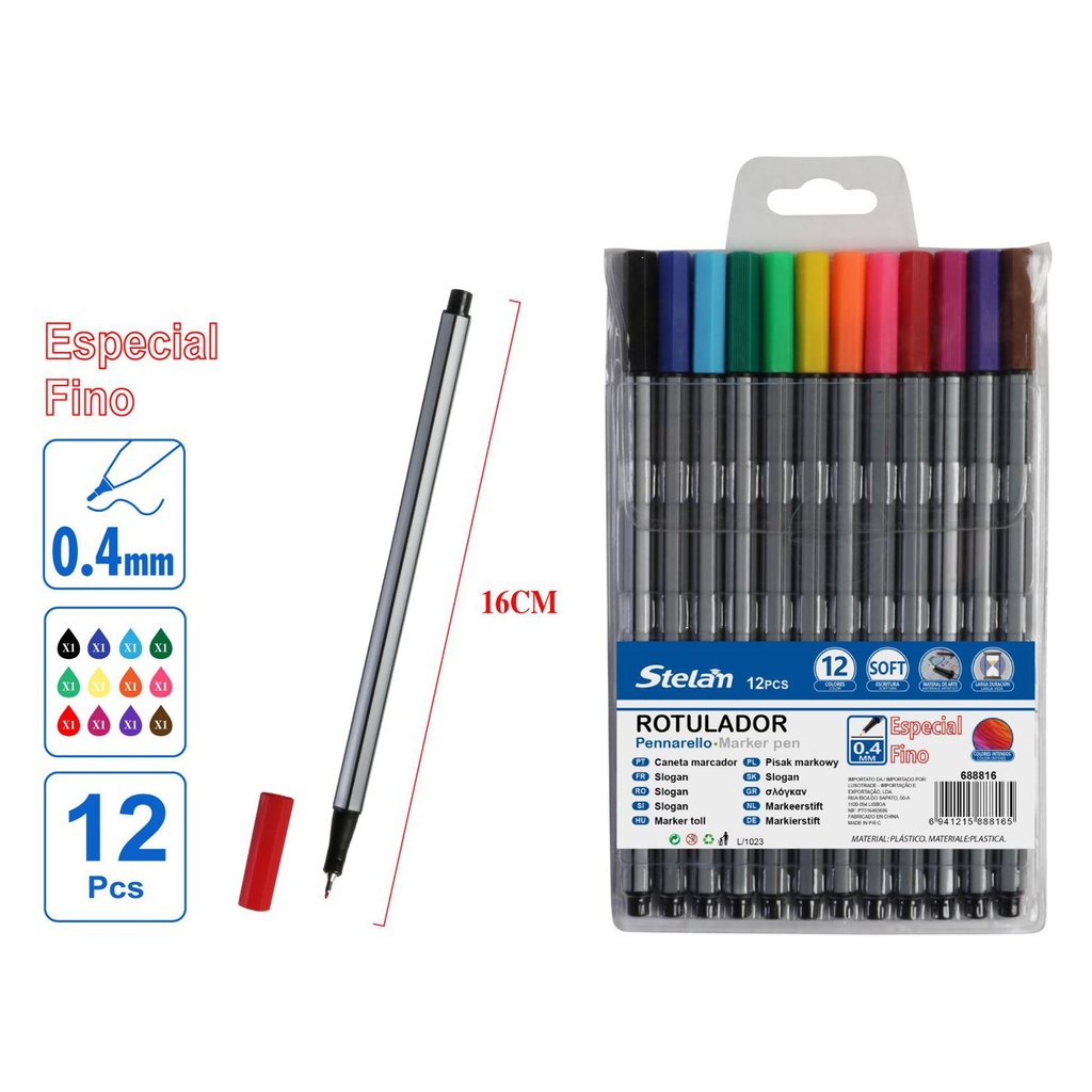 Rotulador punta fina 0.4mm para escritura y dibujo