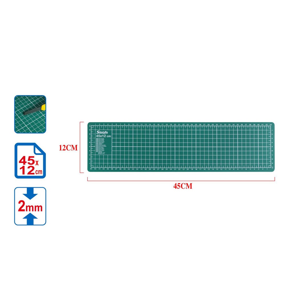 Base de corte 12x45x2mm