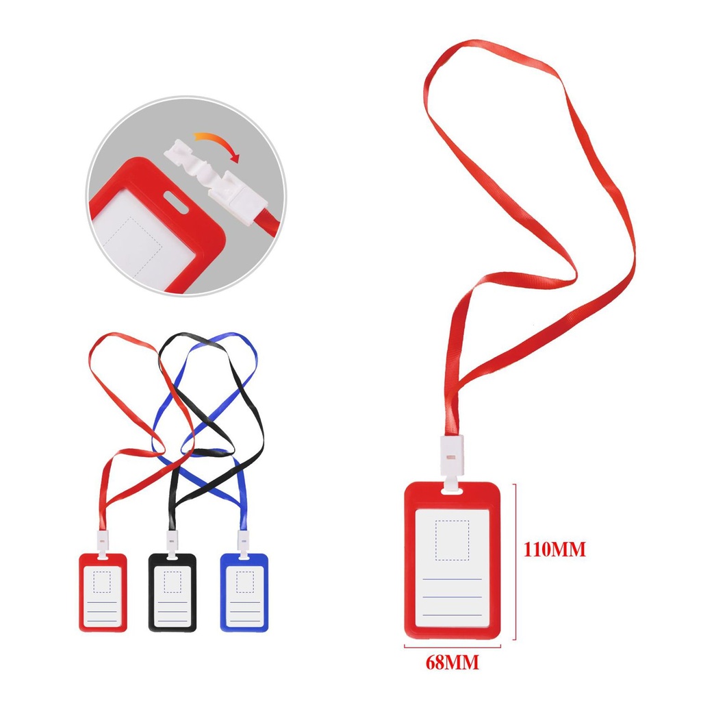 Funda para credencial con lanyard para oficina