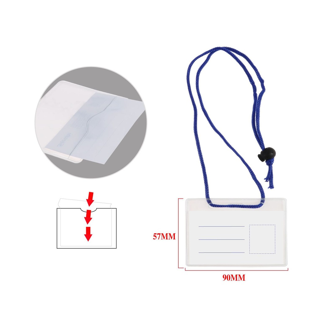 Funda para tarjeta de identificación con cordón