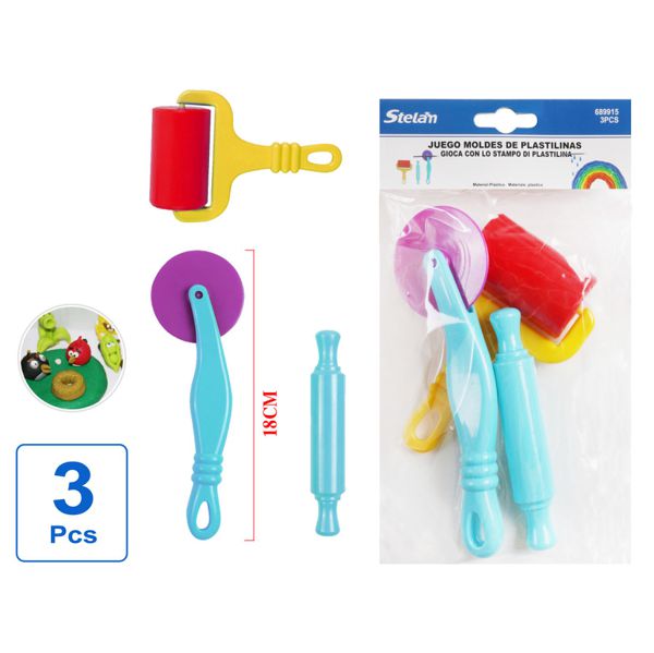 Juego de moldes de plastilina 3pcs para niños