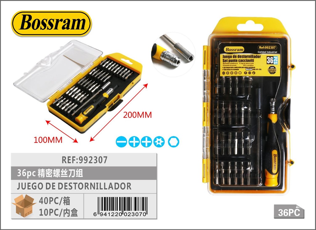 Juego de destornilladores de precisión 36pcs para herramientas