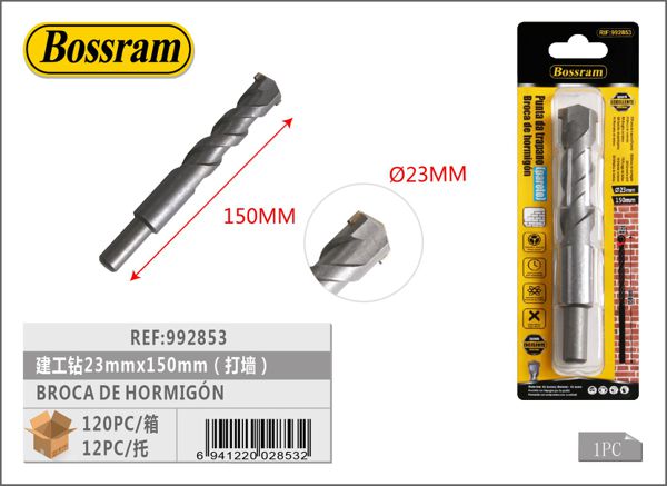 Broca de hormigón 23mmx150mm para taladro