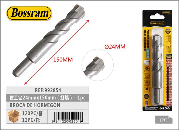 Broca para hormigón 24mmx150mm