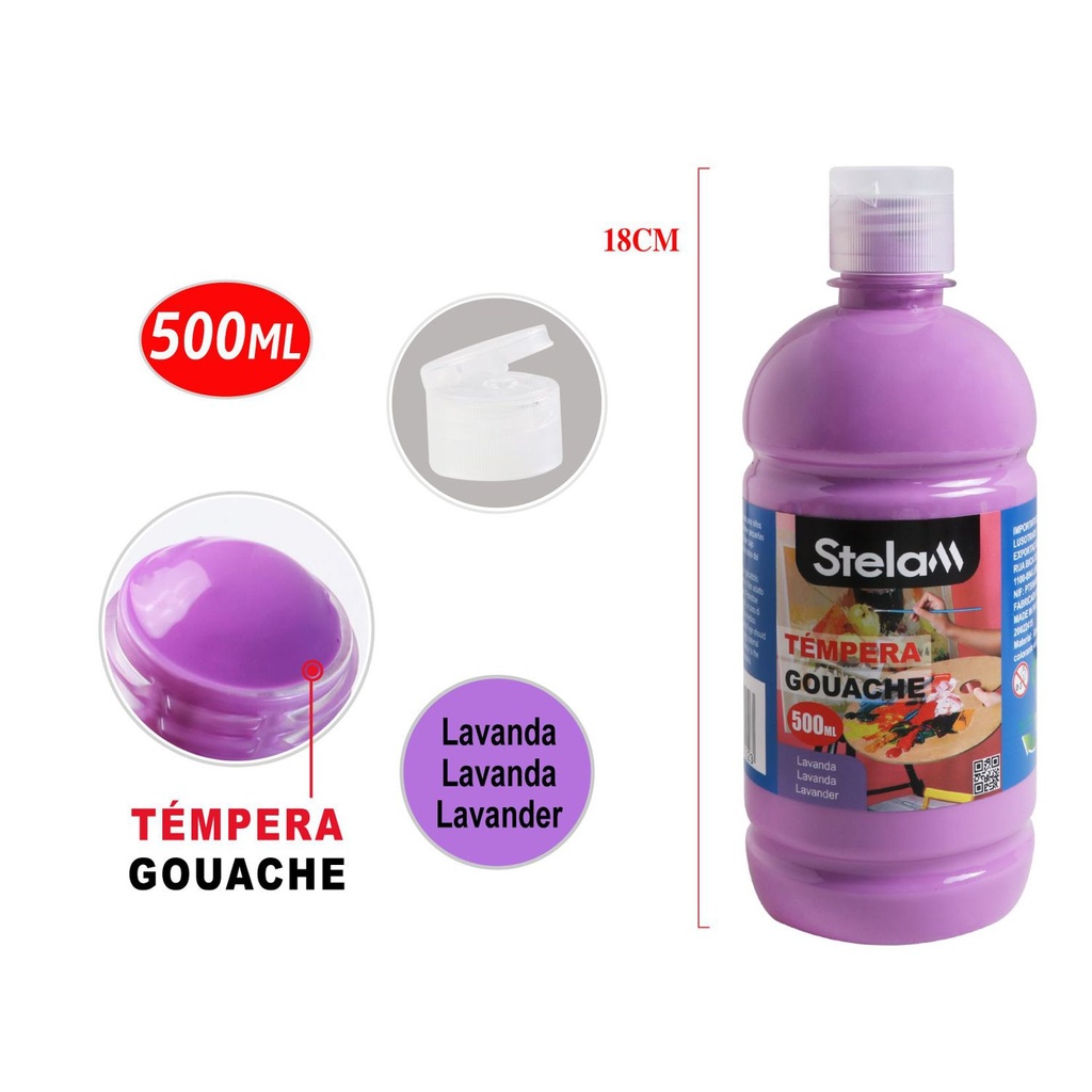 Témpera violeta 500ml