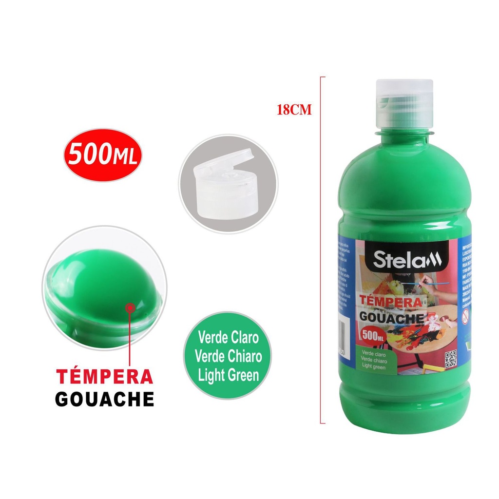 Témpera verde 500ml