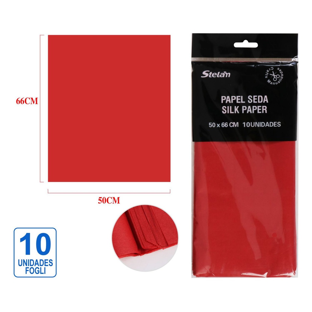 Papel seda rojo para manualidades