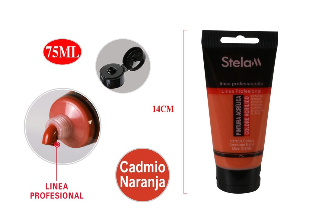 Pintura acrílica de alta calidad 75ml