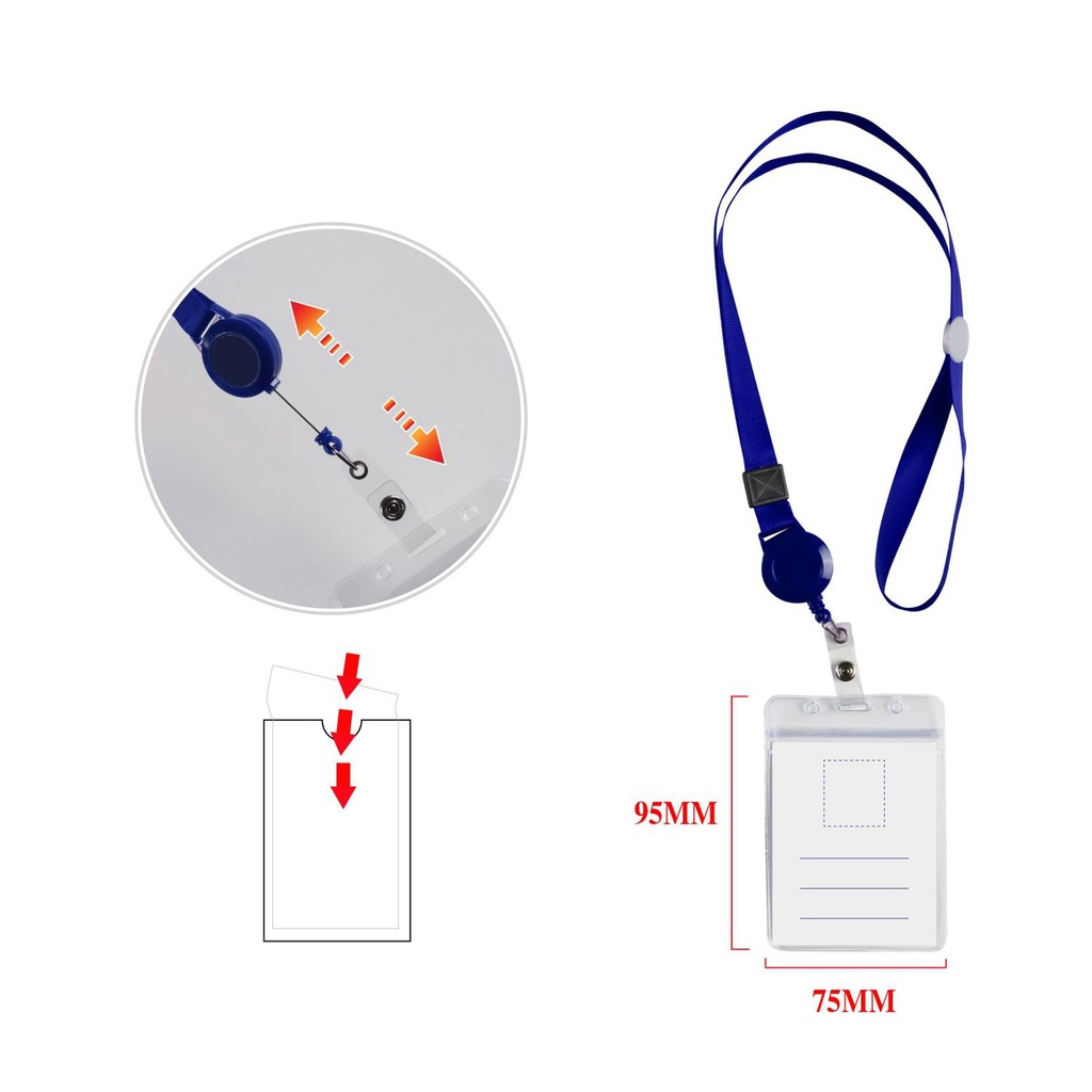 Funda para tarjeta de identificación de plástico