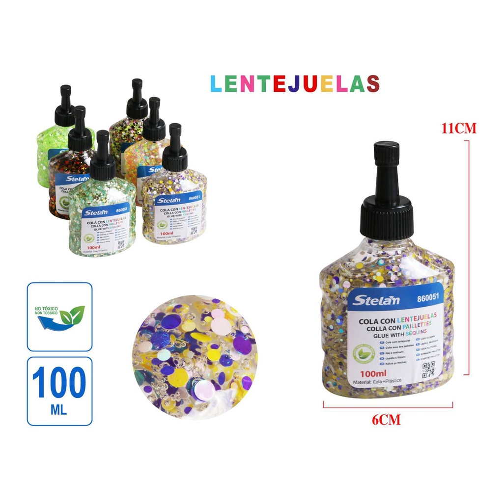 Cola con lentejuelas 100ml