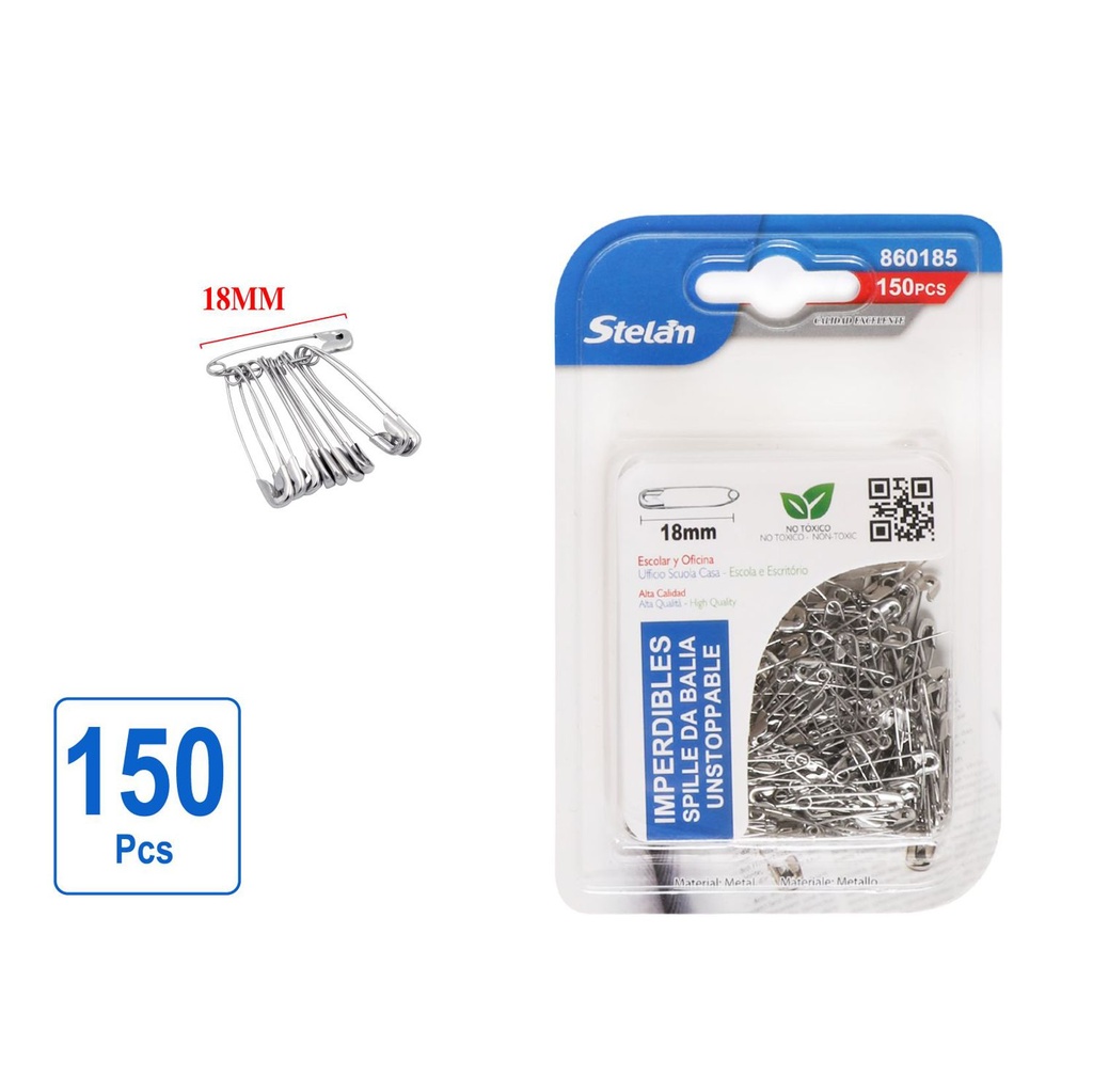 Imperdibles 18mm 150pcs, útiles de oficina