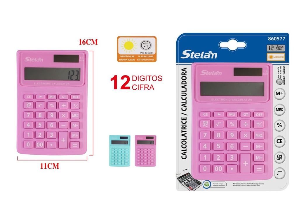 Calculadora solar para oficina y escuela