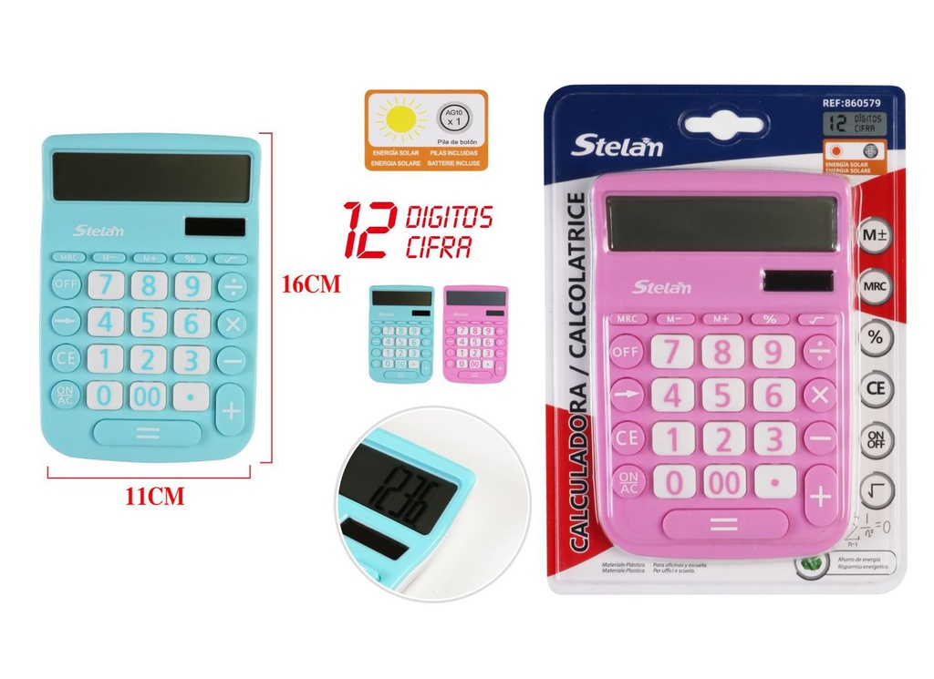 Calculadora solar compacta