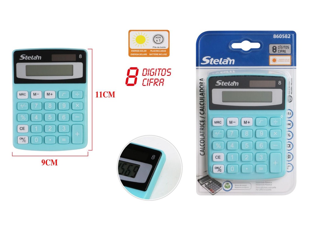 Calculadora solar electrónica oficina