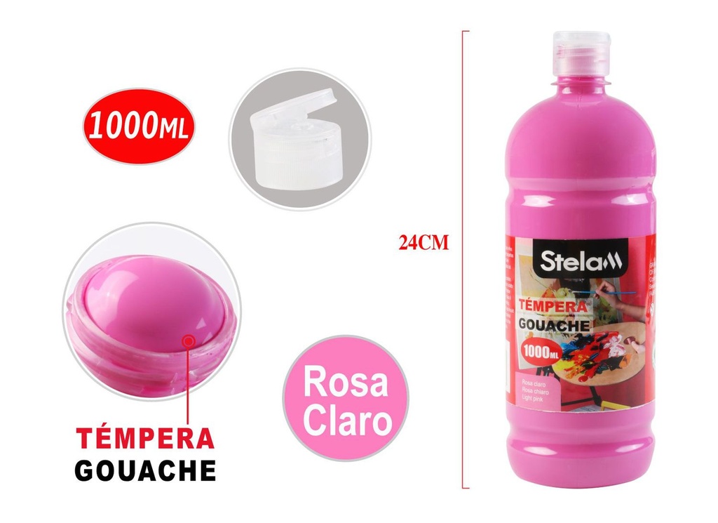 Témpera rosa 1000ml