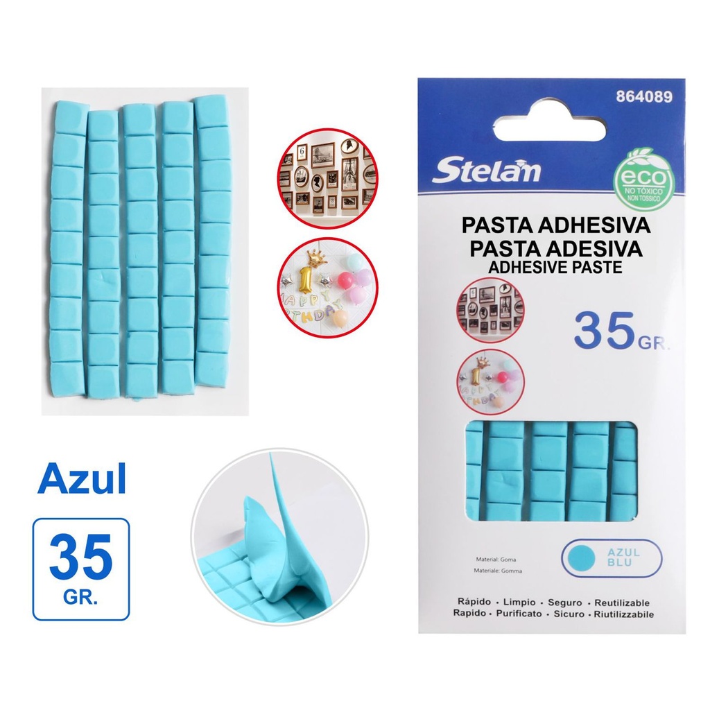 Pasta adhesiva azul 35g