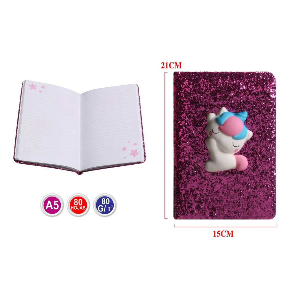 Cuaderno desestresante A5 Squishy para notas y relajación