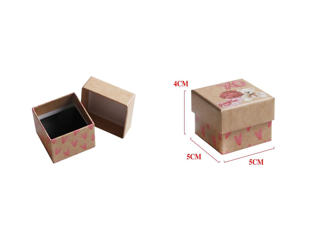 Caja de regalo 5*5*4cm con esponja para joyería