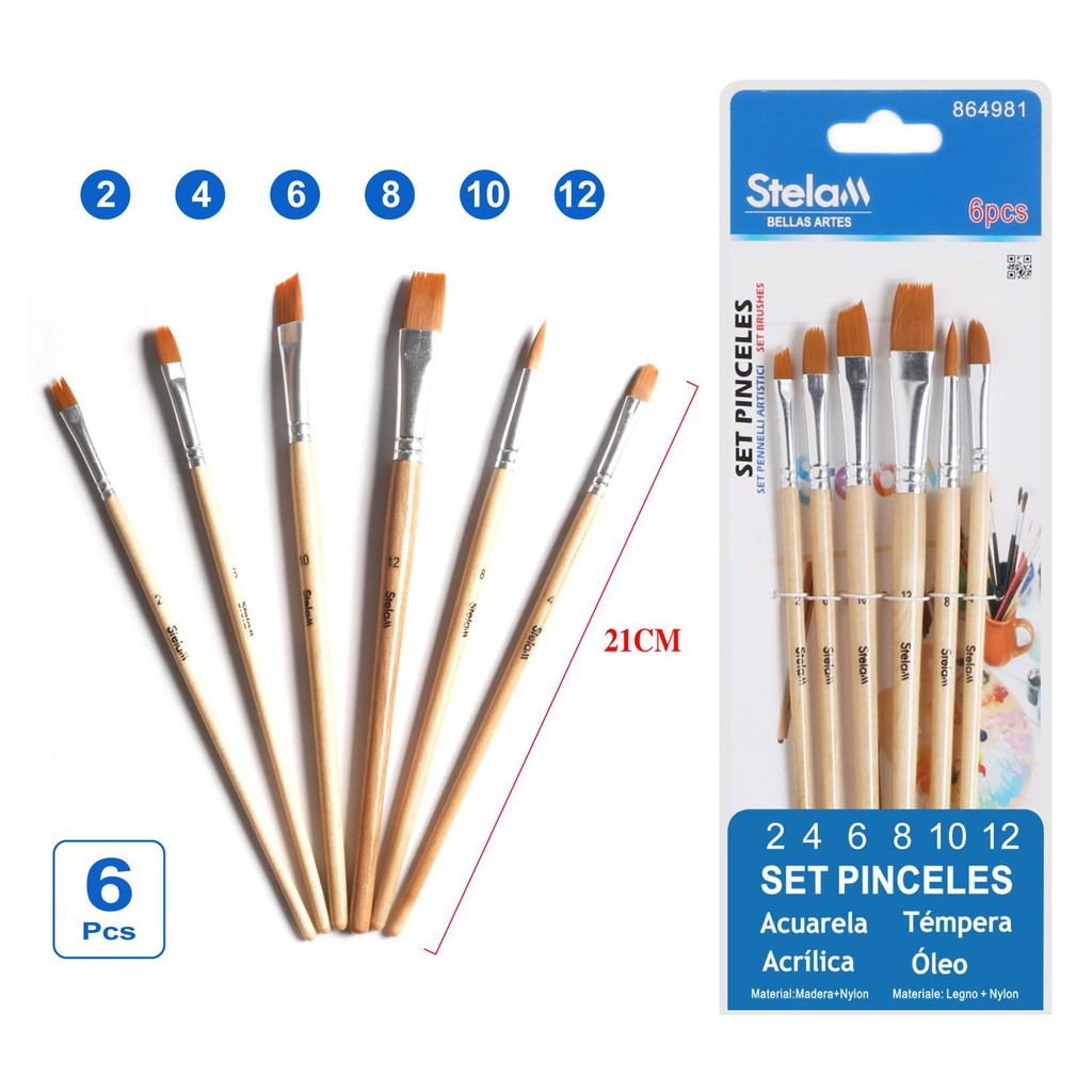 Set de pinceles para pintura