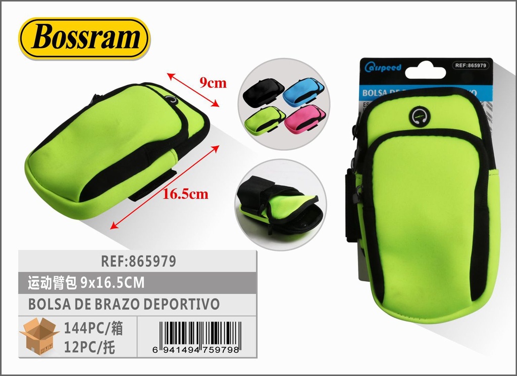 Bolsa de brazo deportivo 16.5x9cm