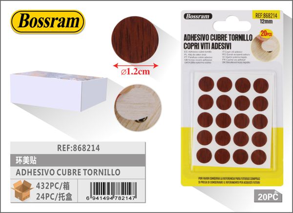 Adhesivo cubre tornillo para muebles