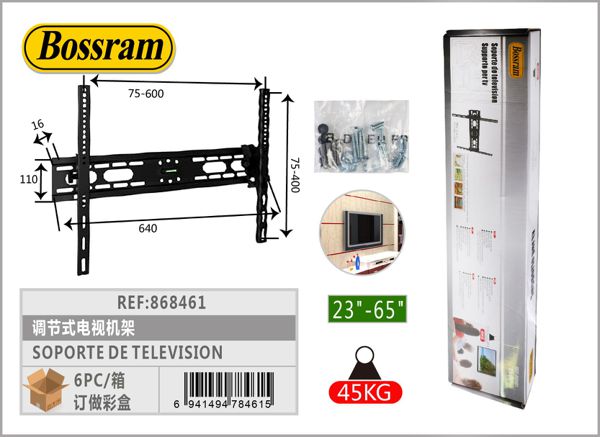 Soporte de televisión ajustable 23-65 pulgadas para monitores