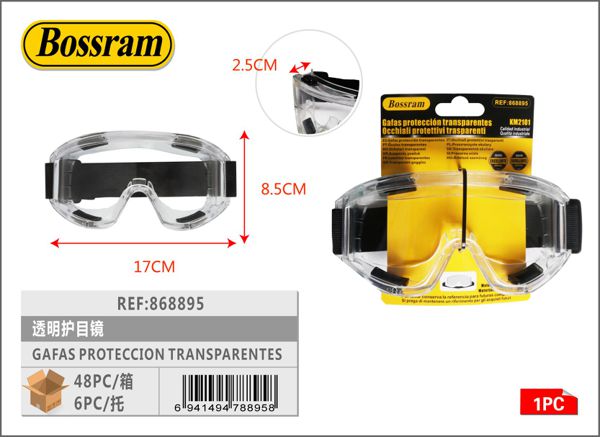 Gafas de protección transparentes para seguridad