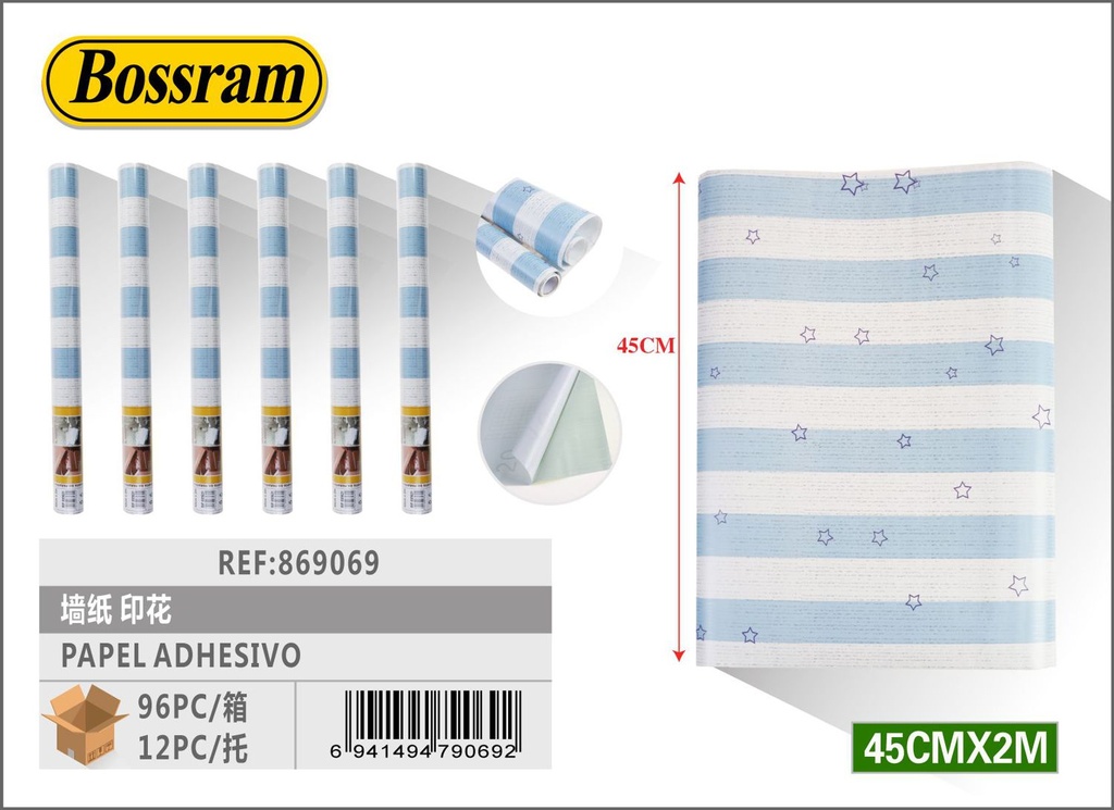 Papel adhesivo decorativo 10326 para paredes