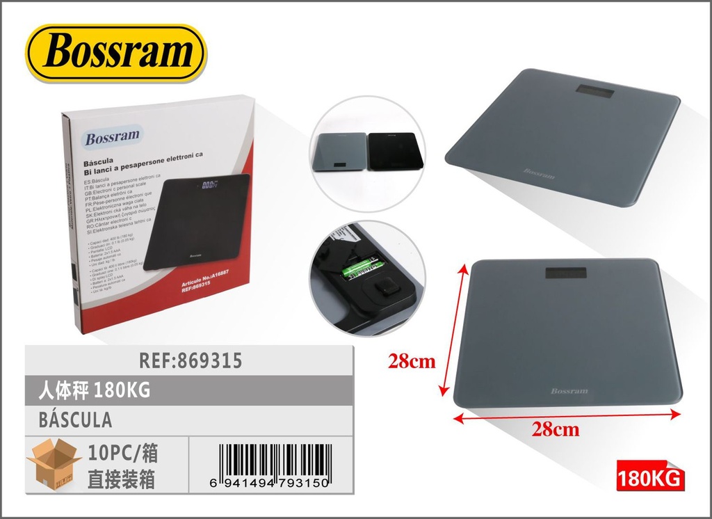 Báscula digital 180kg