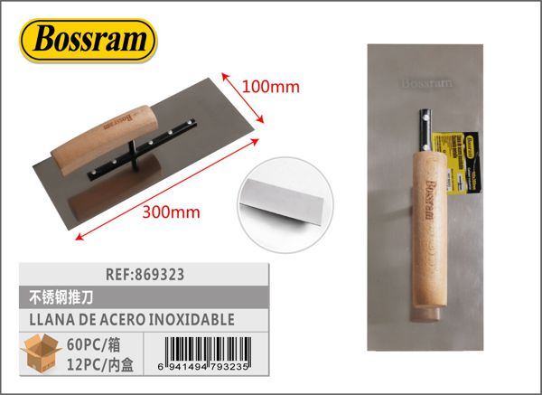 Llana de acero inoxidable 100*300mm para trabajos de construcción