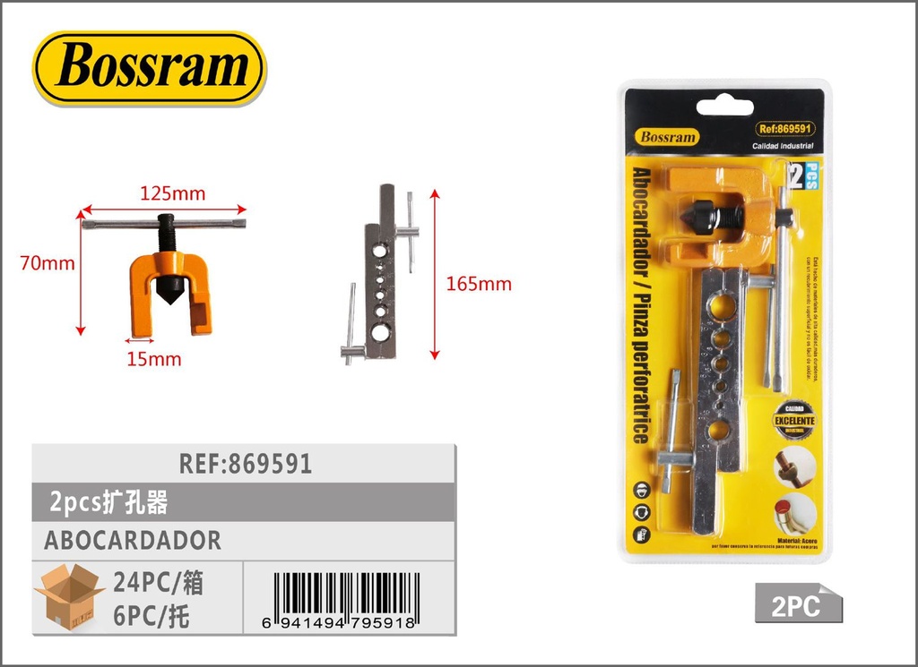 Abocardador 2pcs para herramientas de bricolaje