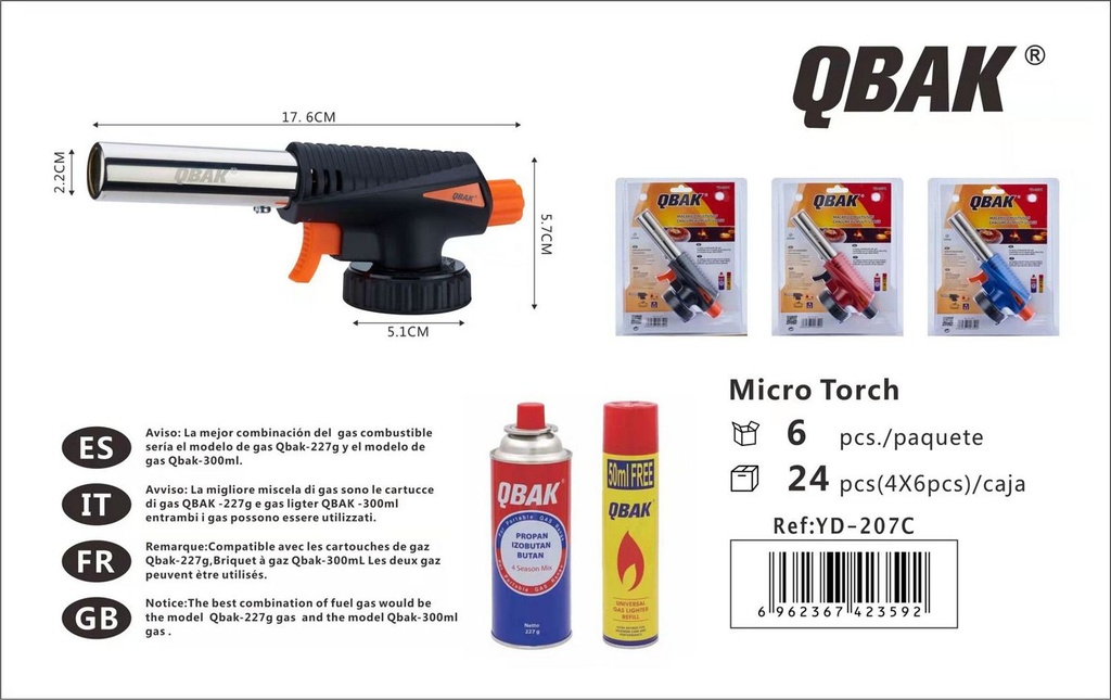 Soplete de cocina QBAK YD-207C - Utensilios de cocina