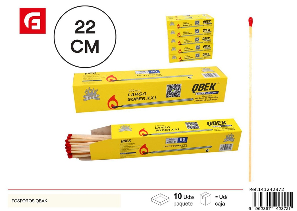 Fósforos QBAK JH-0220 para encender