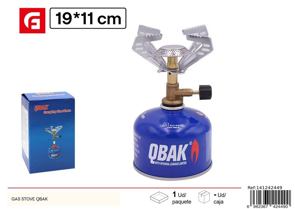 Hornillo de gas QBAK para camping