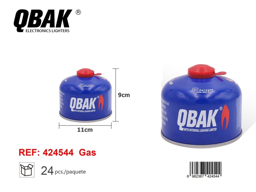 QBAK gas 230g para camping