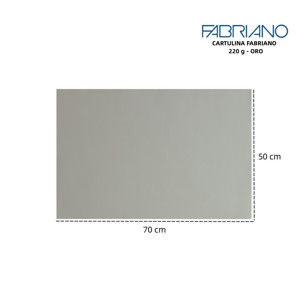 Cartulina Fabriano perla 220g 50x70cm