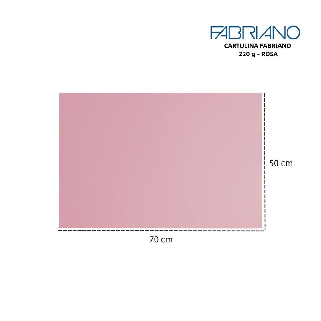 Cartulina Fabriano rosa 220g 50x70cm 粉色 para manualidades y proyectos artísticos