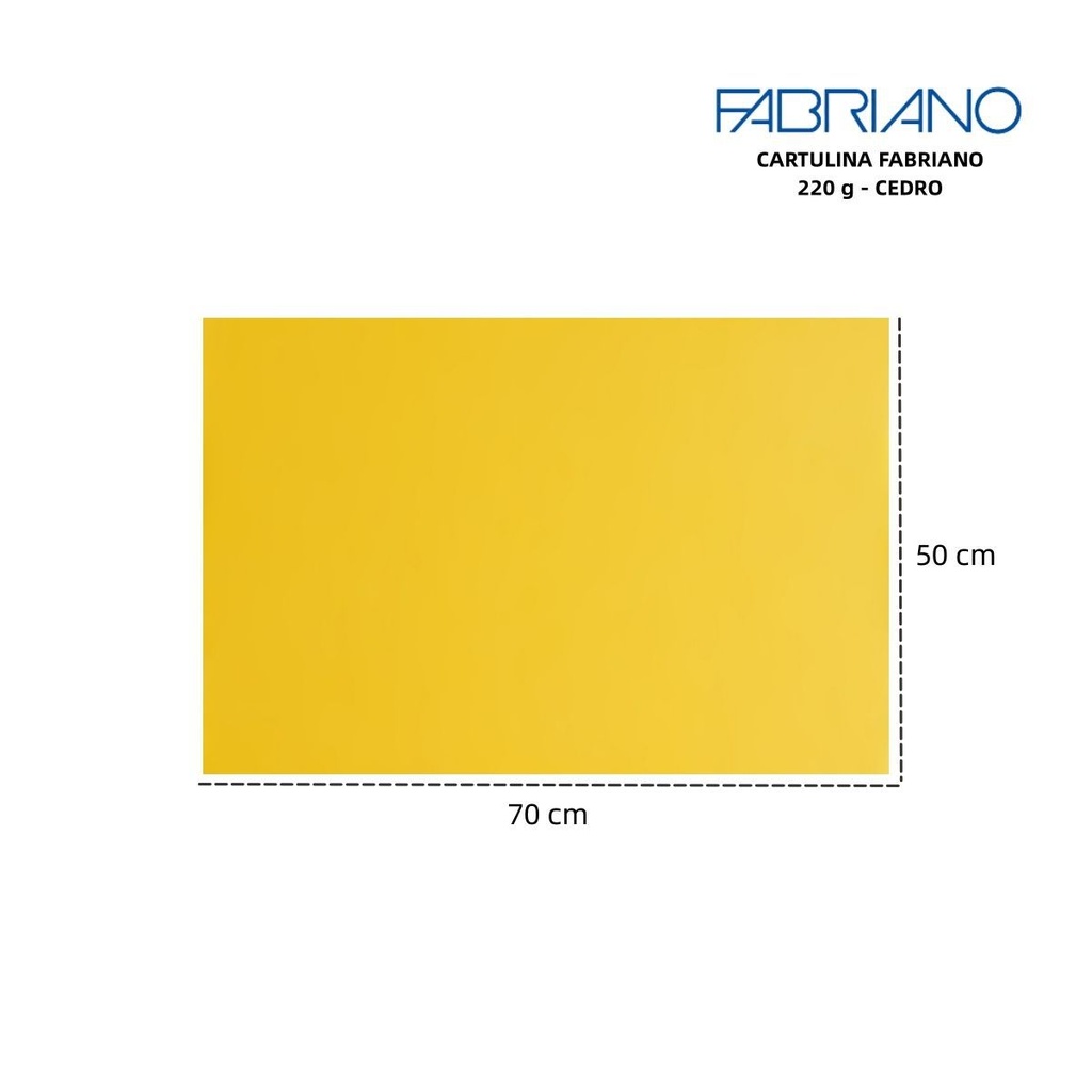 Cartulina Fabriano LR 220g 50*70cm cedro para manualidades