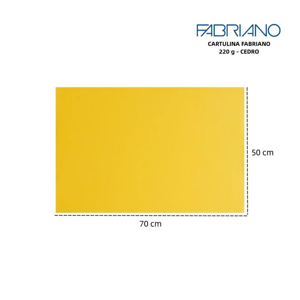 Cartulina Fabriano LR 220g 50x70cm color cedro - Materiales para manualidades