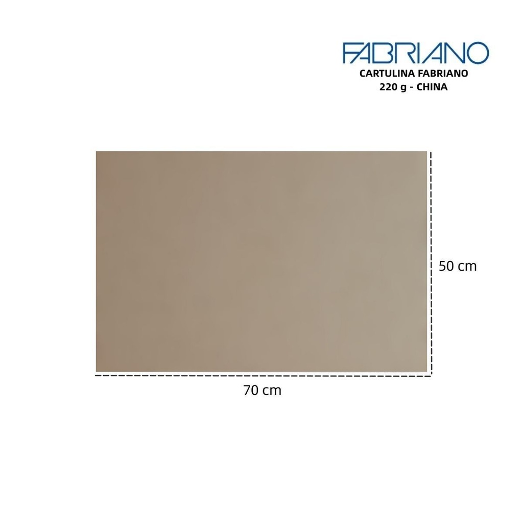 Cartulina Fabriano roja 220g 50x70cm para manualidades