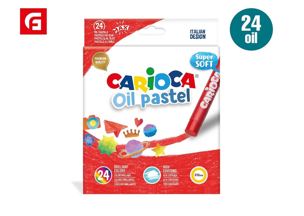 Ceras pastel al óleo 24 colores para dibujo artístico