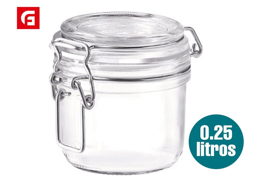 Tarro hermético para conservar 0.25L - Envases de vidrio