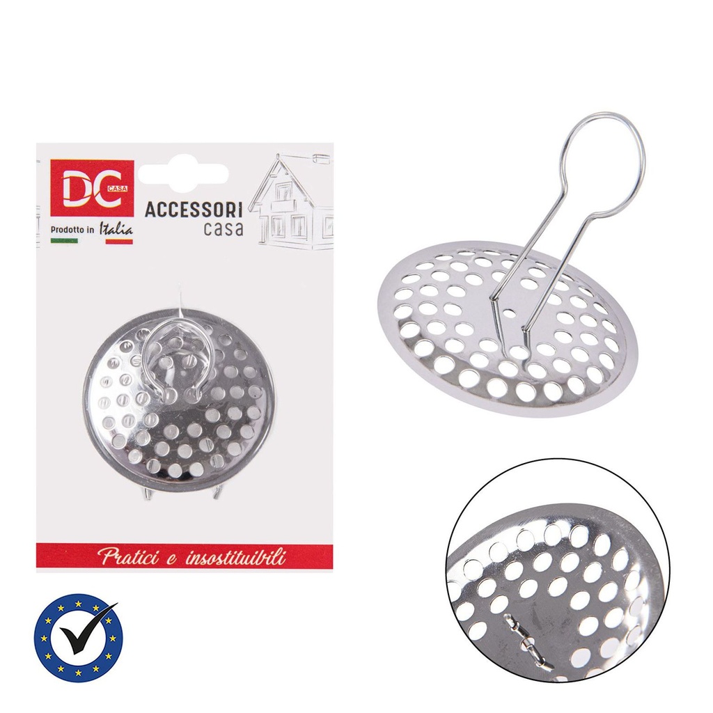 Filtro fregadero inox con clip para cocina