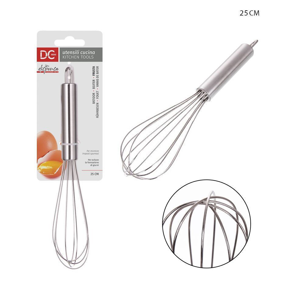 Batidora de acero inoxidable 25cm para cocina