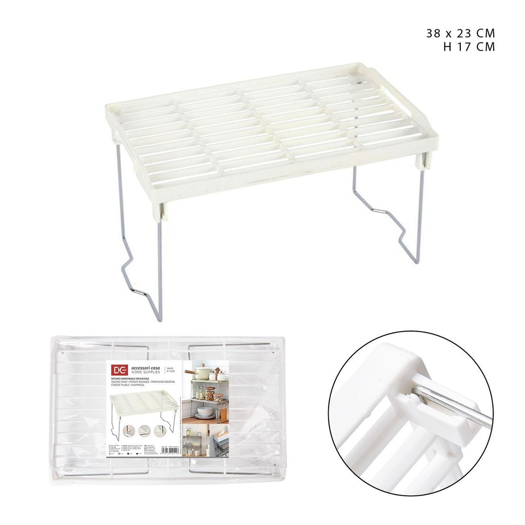  Estante plegable 38X23XH17cm - Almacenamiento en plástico